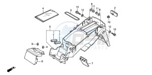 CBR600F drawing REAR FENDER (CBR600F/F44)