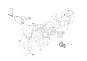 X8 125 drawing Starting motor