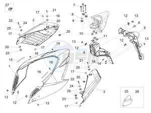 DORSODURO 900 E4 ABS (EMEA, LATAM) drawing Rear body