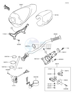 JET SKI STX-15F JT1500AJF EU drawing Handlebar