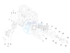 SUPER GTS 300 4T 4V IE ABS E3 (APAC) drawing Rocking levers support unit