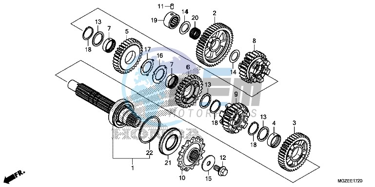 TRANSMISSION (COUNTERSHAFT)