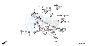 GL1800G GOLDWING 2ED drawing COWL STAY