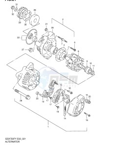 GSX750F (E2) drawing ALTERNATOR