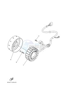 YFM700FWAD YFM70GPLH GRIZZLY 700 EPS (B1A6) drawing GENERATOR