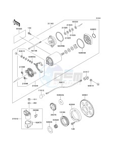 VN 800B [VULCAN 800 CLASSIC] (B6-B9) [VULCAN 800 CLASSIC] drawing STARTER MOTOR