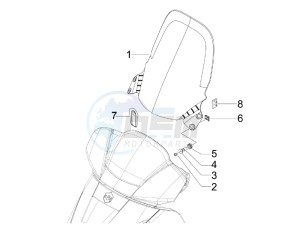 X7 125 ie Euro 3 drawing Windshield