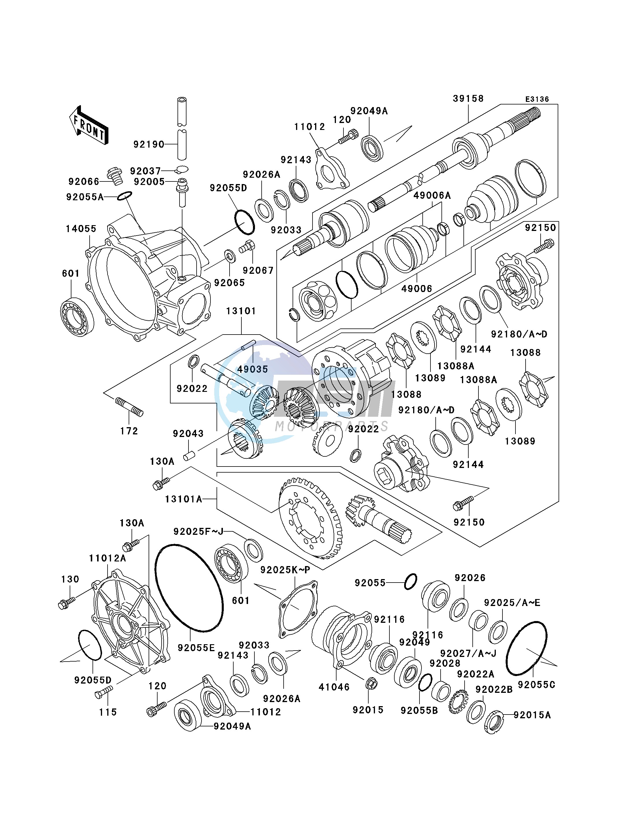 DRIVE SHAFT-FRONT