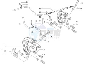 Runner 125 VX 4t Race drawing Brakes hose  - Calipers