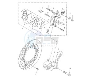 WR F 450 drawing FRONT BRAKE CALIPER