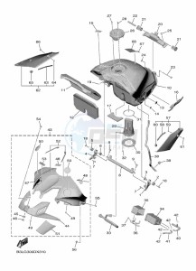 YZF1000 YZF-R1 (B3LS) drawing FUEL TANK