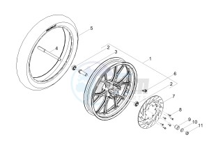 SX 50 LOW SEAT E4 (EMEA) drawing Front wheel