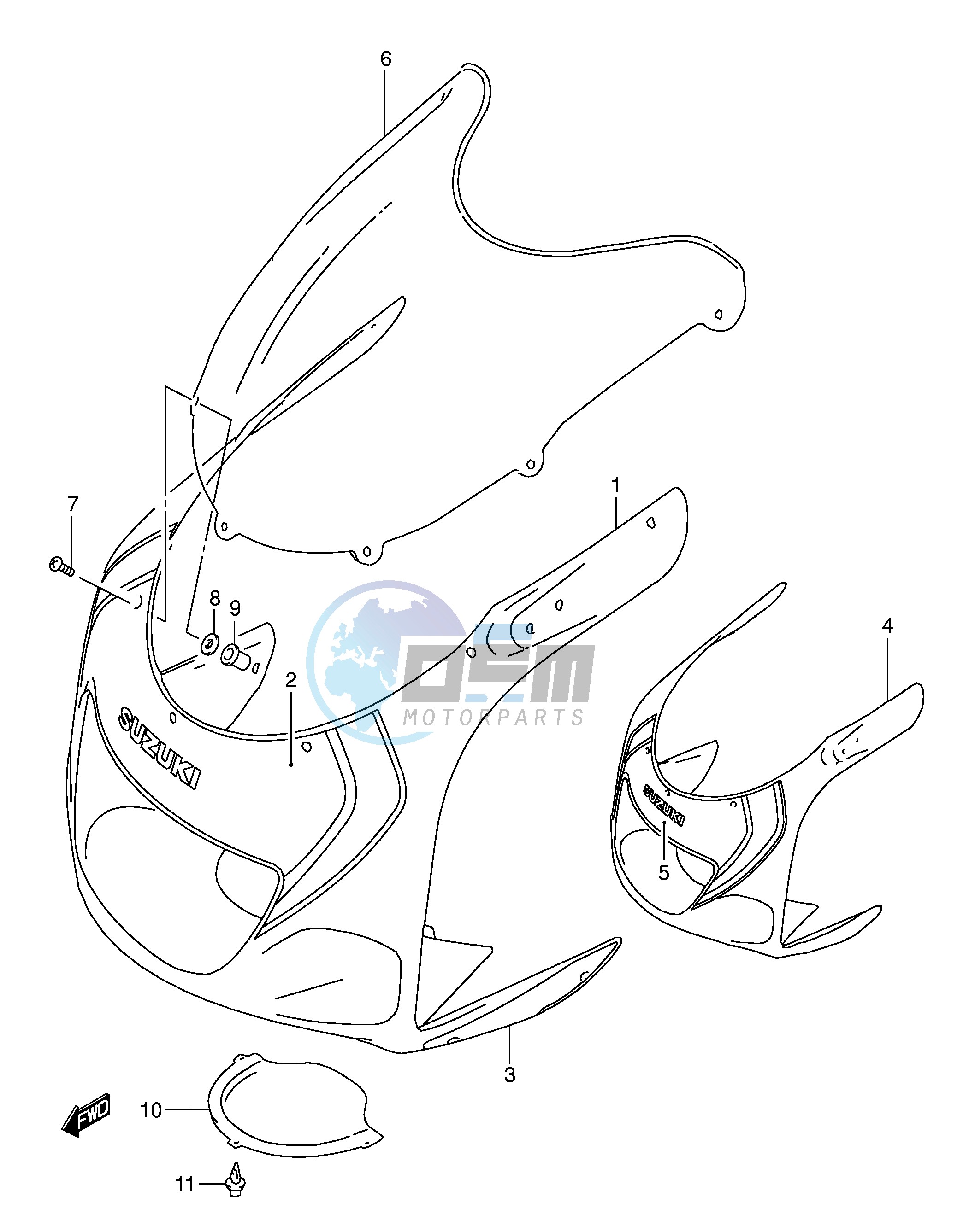 COWLING BODY (MODEL Y FOR L99,BP9,CE2)