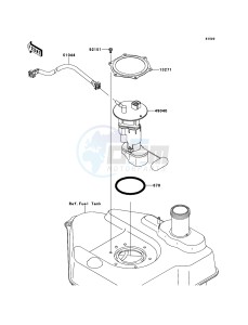 KVF750 4x4 KVF750LCF EU GB drawing Fuel Pump