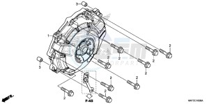 CBR1000S1H 2ED - (2ED) drawing A.C. GENERATOR COVER