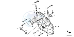 NC700XD NC700X 2ED drawing RIGHT CRANKCASE COVER (NC700X/ XA)