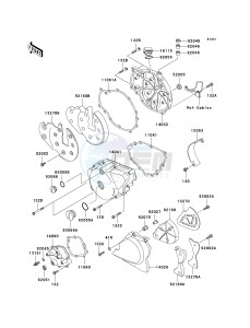 EN 500 C [VULCAN 500 LTD] (C6F-C9F) C6F drawing ENGINE COVER-- S- -