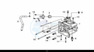 CRUISYM 300 (LV30W1Z1-EU) (L9) drawing CYLINDER HEAD COMP