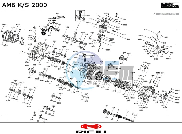 ENGINE  AM6 K/S 2000