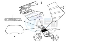 XR650R drawing STRIPE (XR650RY)