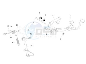 Medley 125 4T ie ABS E4 (EMEA) drawing Stand/s