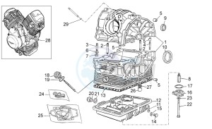 Breva IE 750 drawing Crank-case