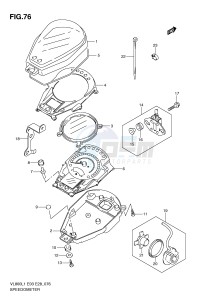 VL800 (E3-E28) VOLUSIA drawing SPEEDOMETER (VL800TL1 E28)