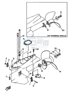 250A drawing PROPELLER-HOUSING-AND-TRANSMISSION