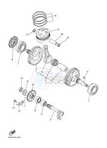 WR250F (1HC6 1HC7 1HC8) drawing CRANKSHAFT & PISTON