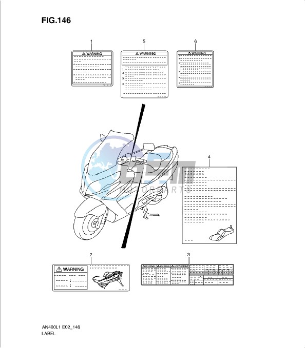 LABEL (AN400ZAL1 E19)