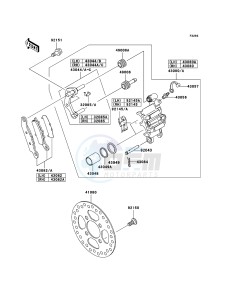 KFX700 KSV700B7F EU drawing Front Brake