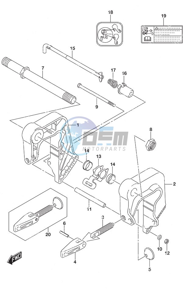 Clamp Bracket w/Remote Control