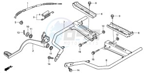 TRX350FM FOURTRAX 350 4X4 drawing STEP (TRX350TE/FE)