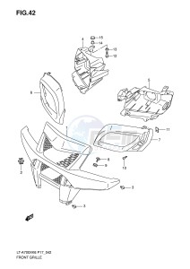 LT-A700X (P17) drawing FRONT GRILLE