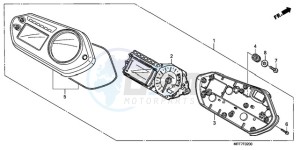 XL700VA9 UK - (E / ABS MKH SPC) drawing METER