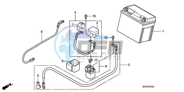 BATTERY (CBR125RW7/RW9/RWA)