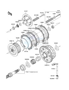 Z1000_ABS ZR1000C8F FR GB XX (EU ME A(FRICA) drawing Clutch