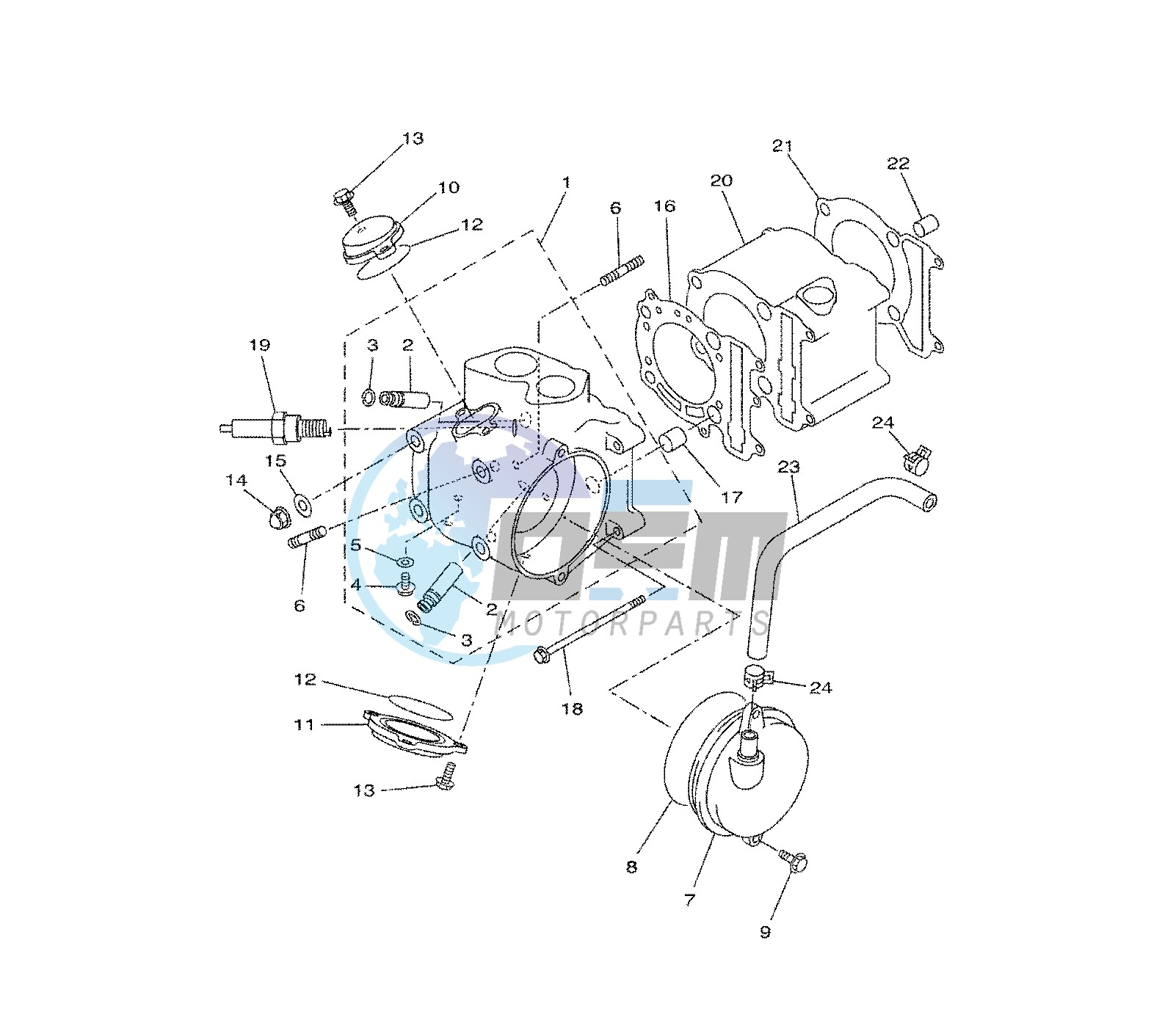 CYLINDER AND HEAD