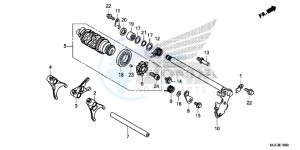 CBR650FE CBR650FE 2ED - (2ED) drawing GEARSHIFT DRUM