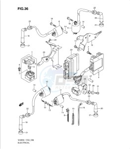 VL800 drawing ELECTRICAL (VL800CUEL1 E19)