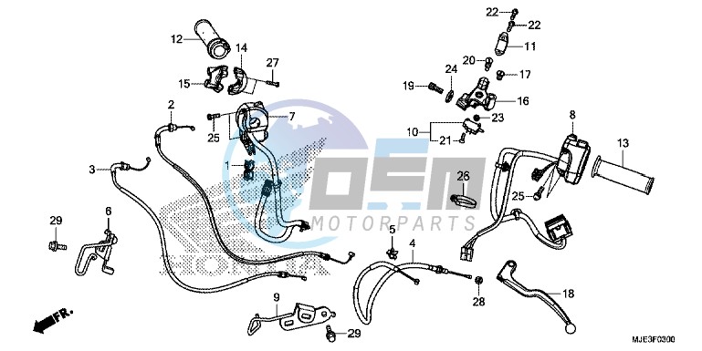 HANDLE LEVER/ SWITCH/ CABLE