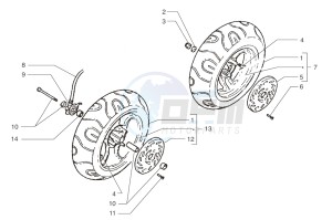 Ark LC Yellow-Black 50 drawing Front wheel-Rear wheel