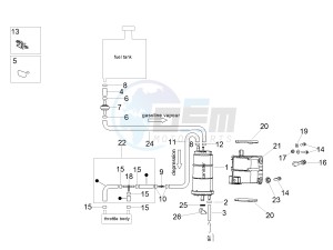 RSV4 1100 RACING FACTORY E4 ABS (NAFTA) drawing Fuel vapour recover system