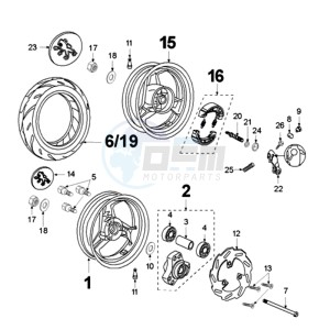 FIGHT RW3A drawing WHEELS