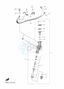 YZ450F (B2WH) drawing REAR MASTER CYLINDER