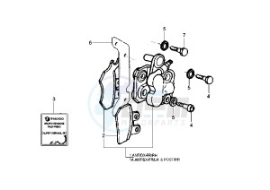 X9 125 drawing Brake caliper