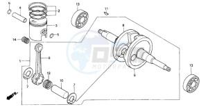 SA75 drawing CRANKSHAFT/PISTON