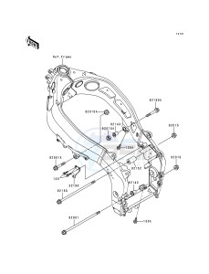 ZX 600 G [NINJA ZX-6R] (G1-G2) [NINJA ZX-6R] drawing FRAME FITTINGS