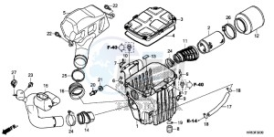 TRX500FM5G TRX500FM Australia - (U) drawing AIR CLEANER