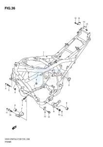 GSX1250FA (E28-E33) drawing FRAME